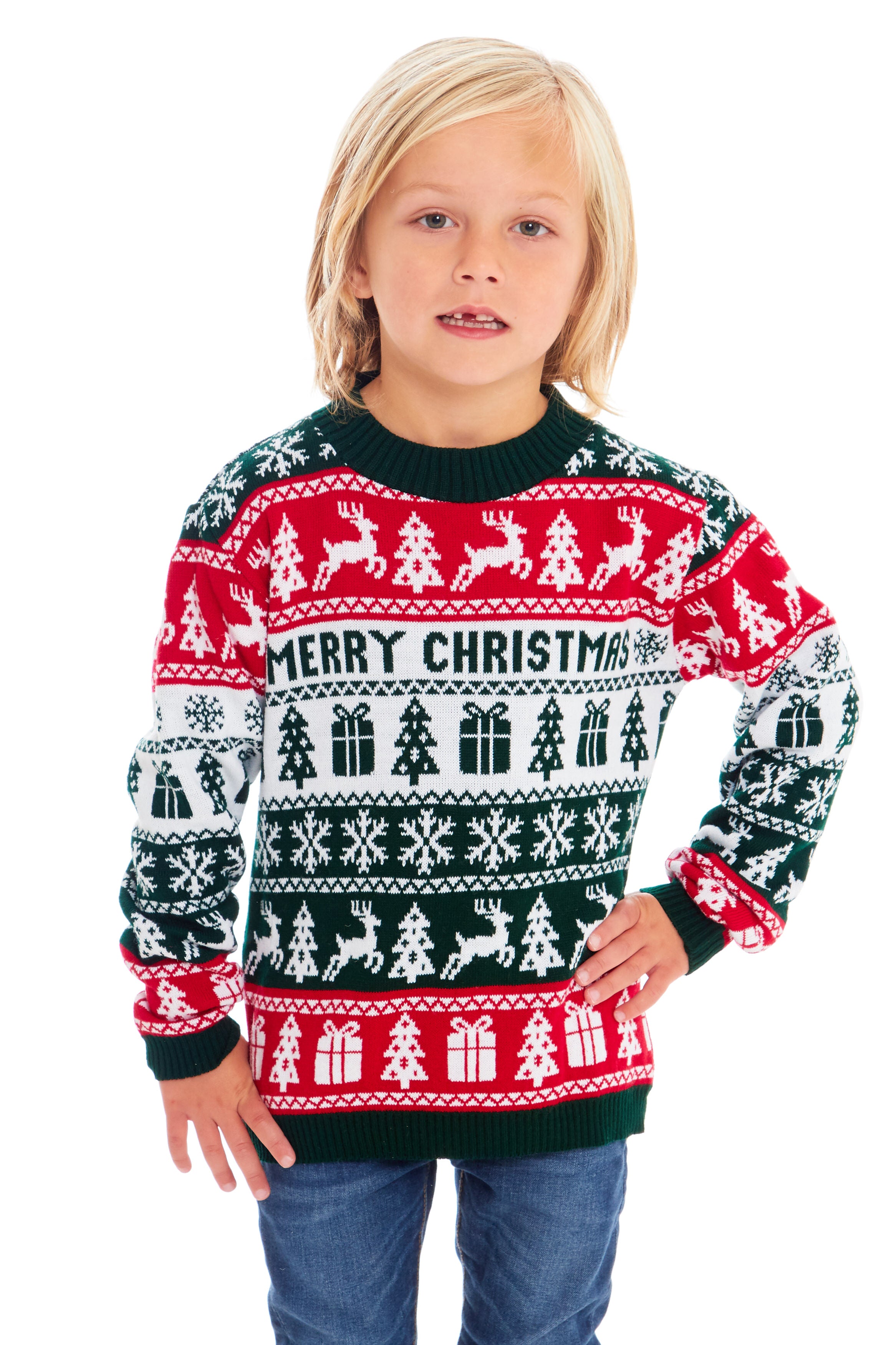 Childrens Merry Xmas Fairisle