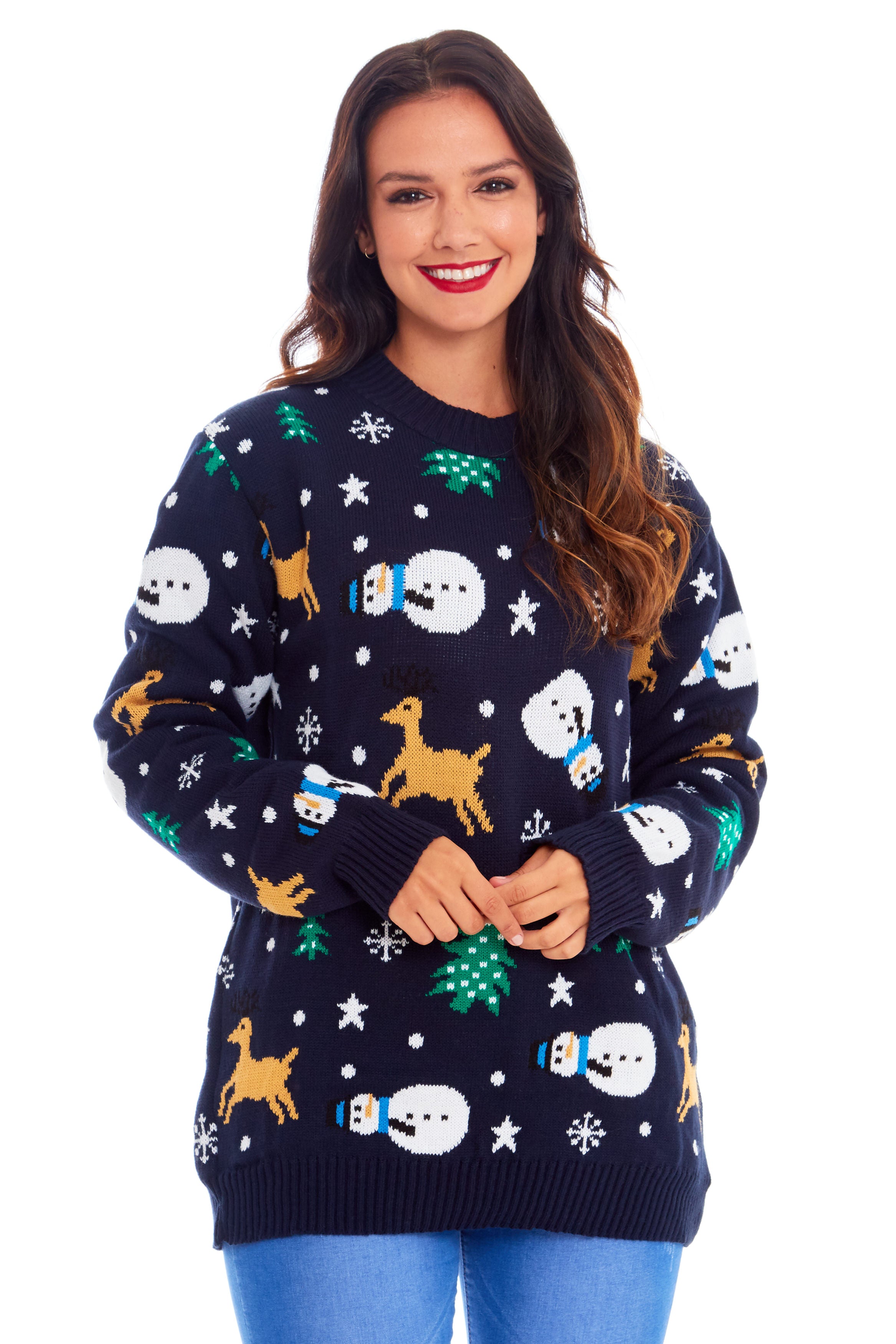 Snowman Navy Christmas Jumper