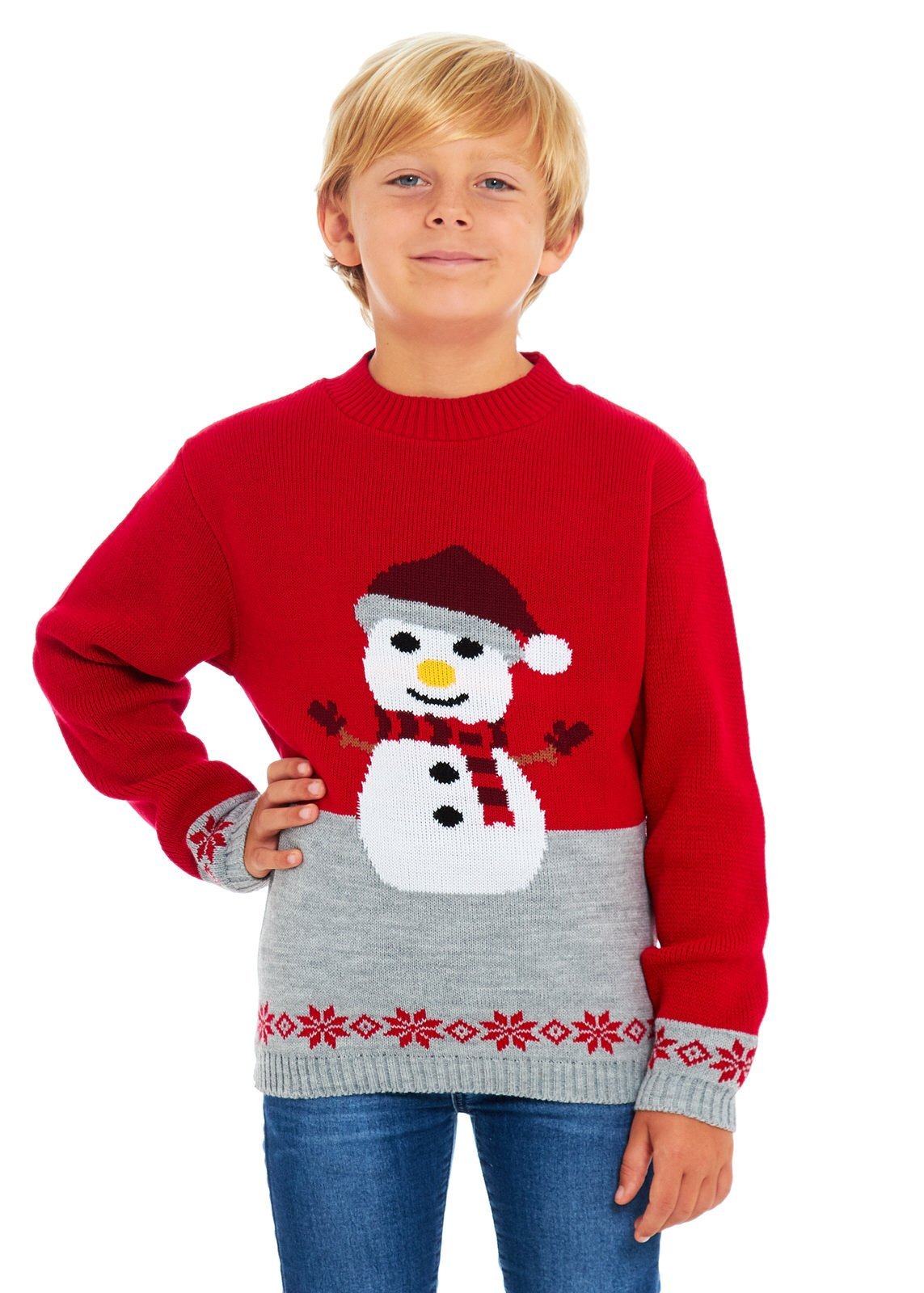 Snowman Red Kids