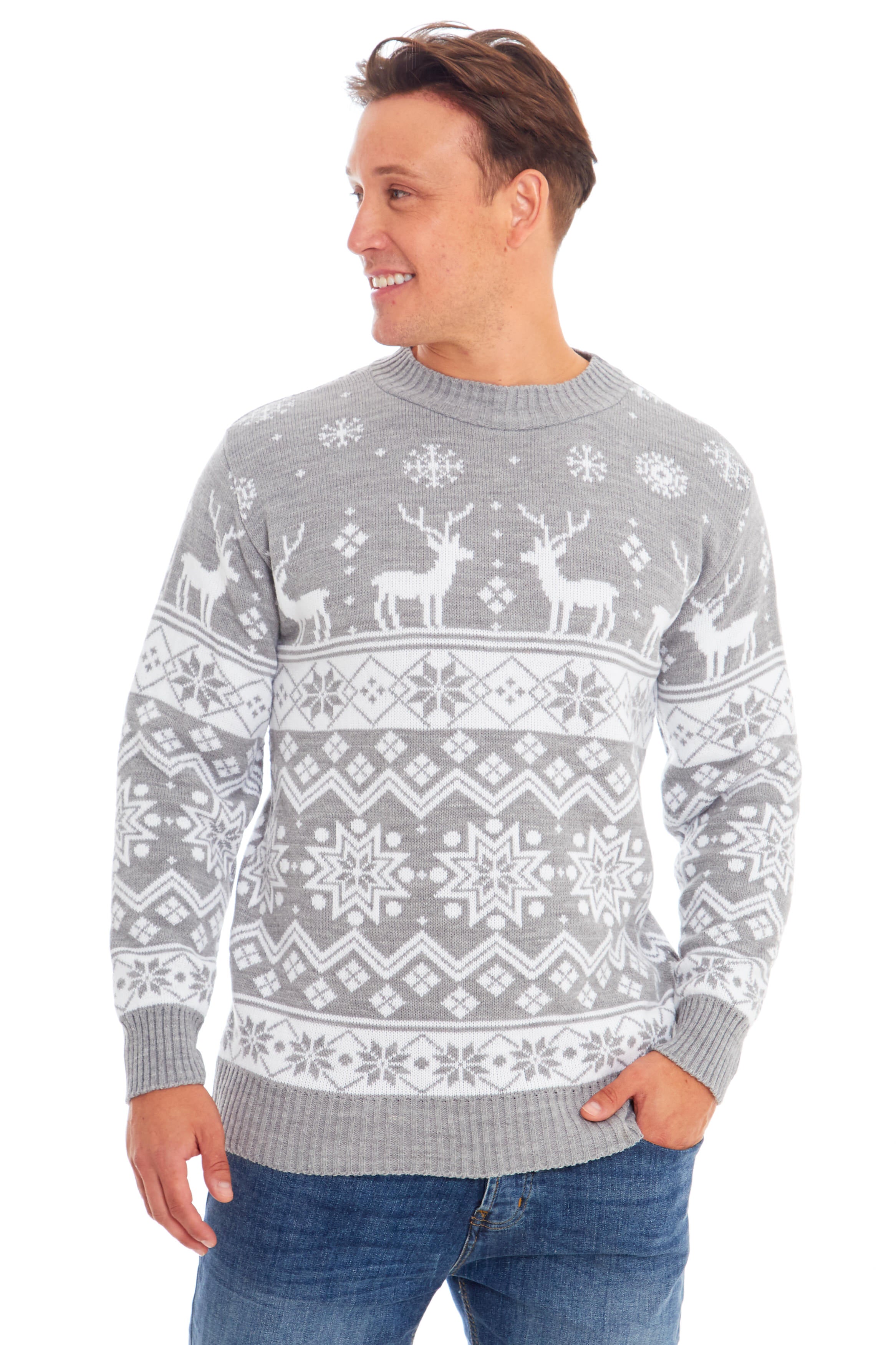 Nordic Grey Christmas Jumper