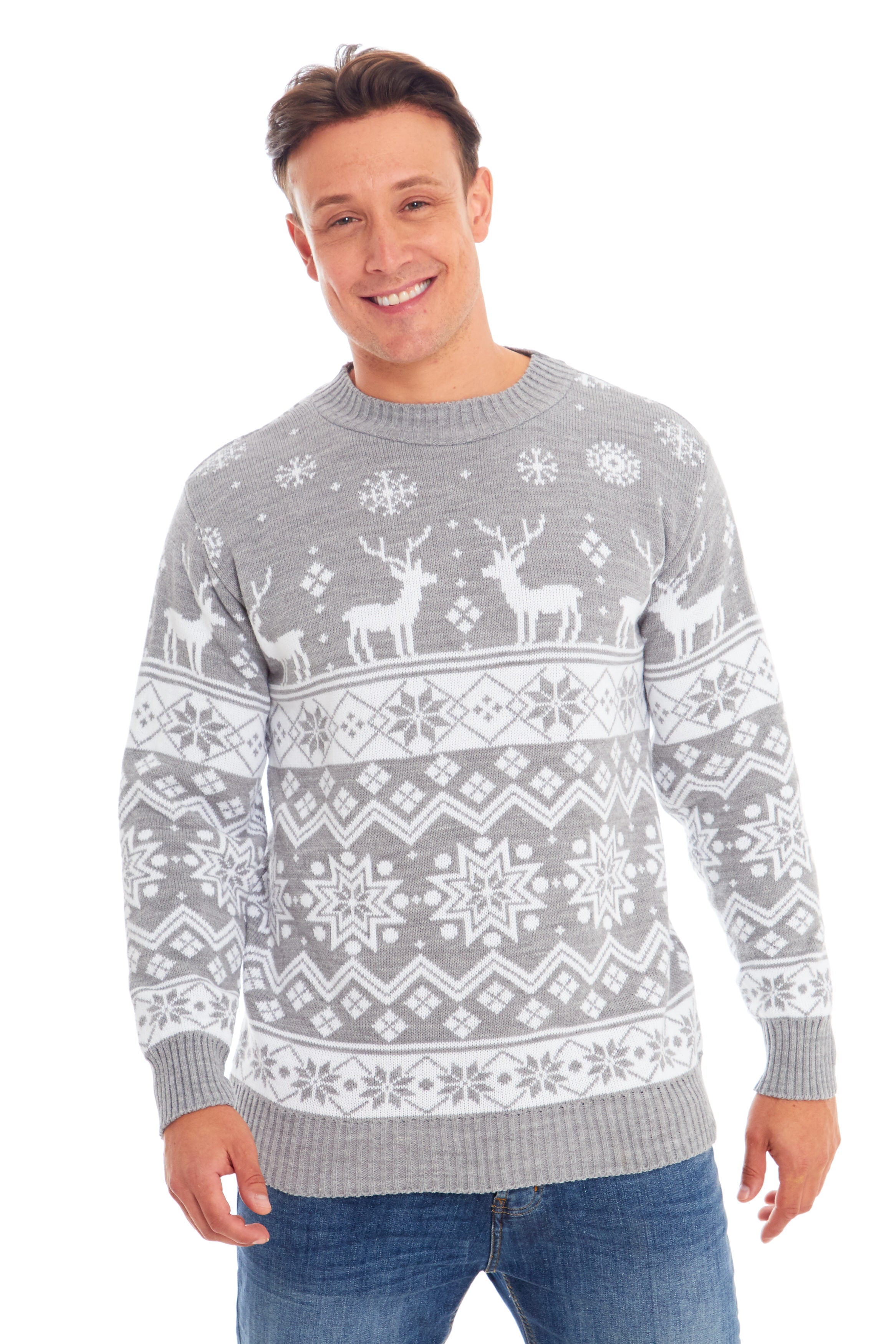 Nordic Grey Christmas Jumper