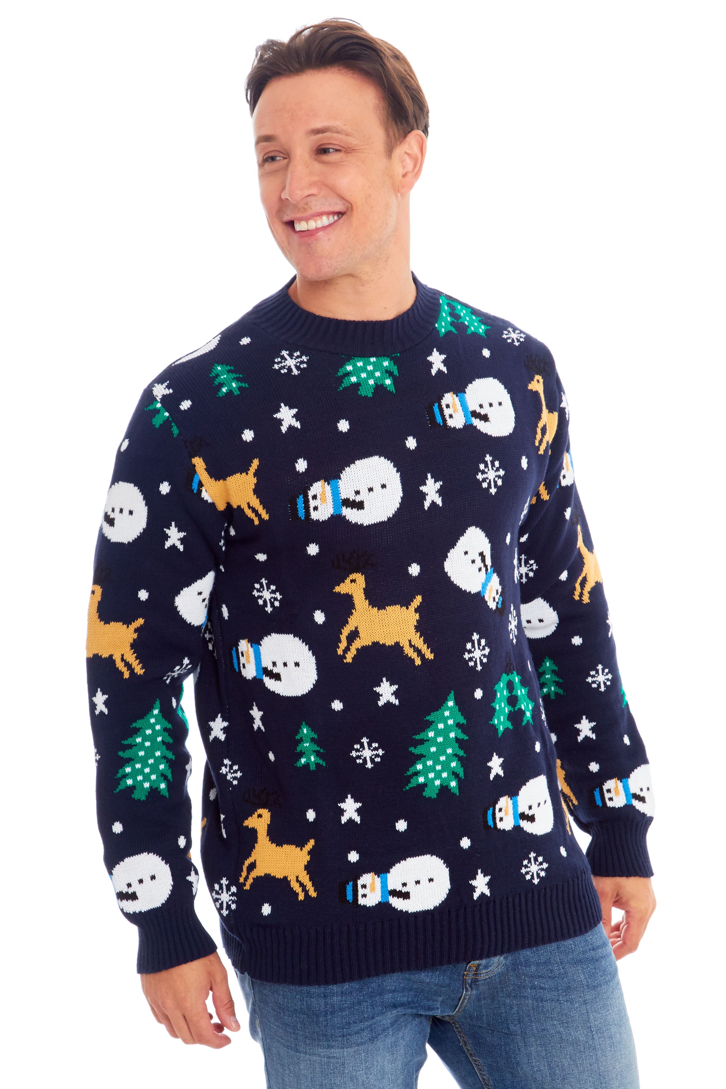 Snowman Navy Christmas Jumper