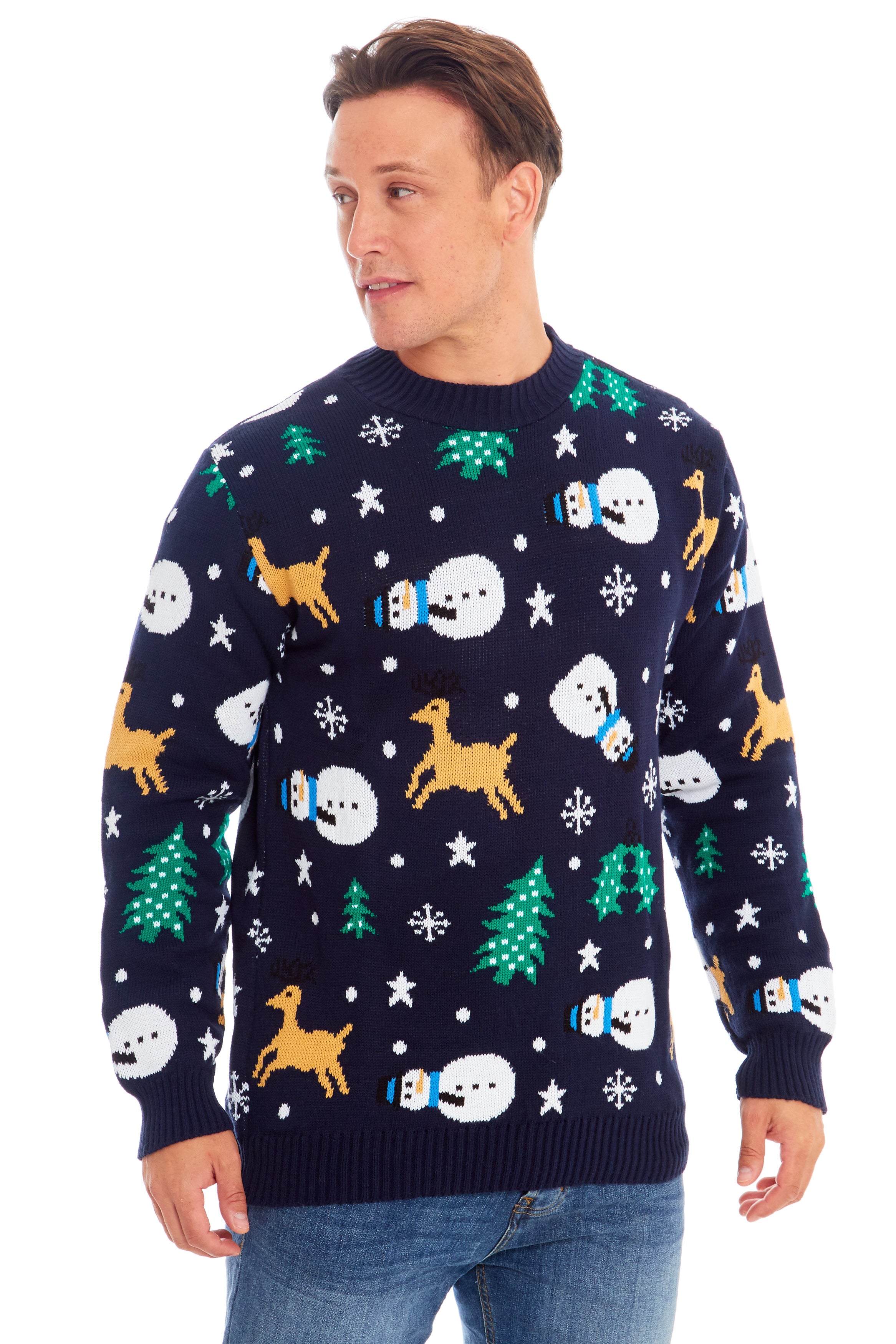 Snowman Navy Christmas Jumper