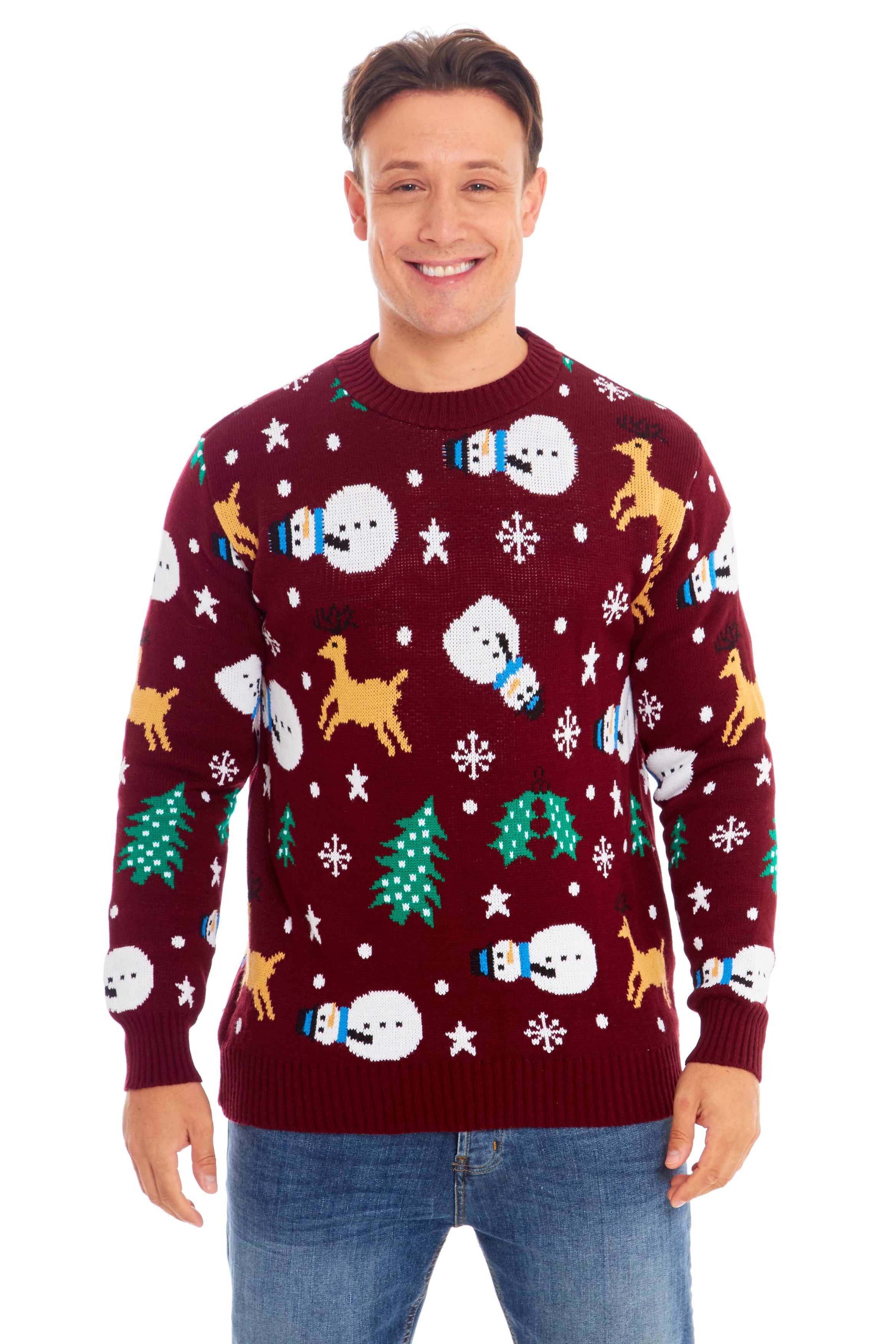 Snowman Wine Christmas Jumper