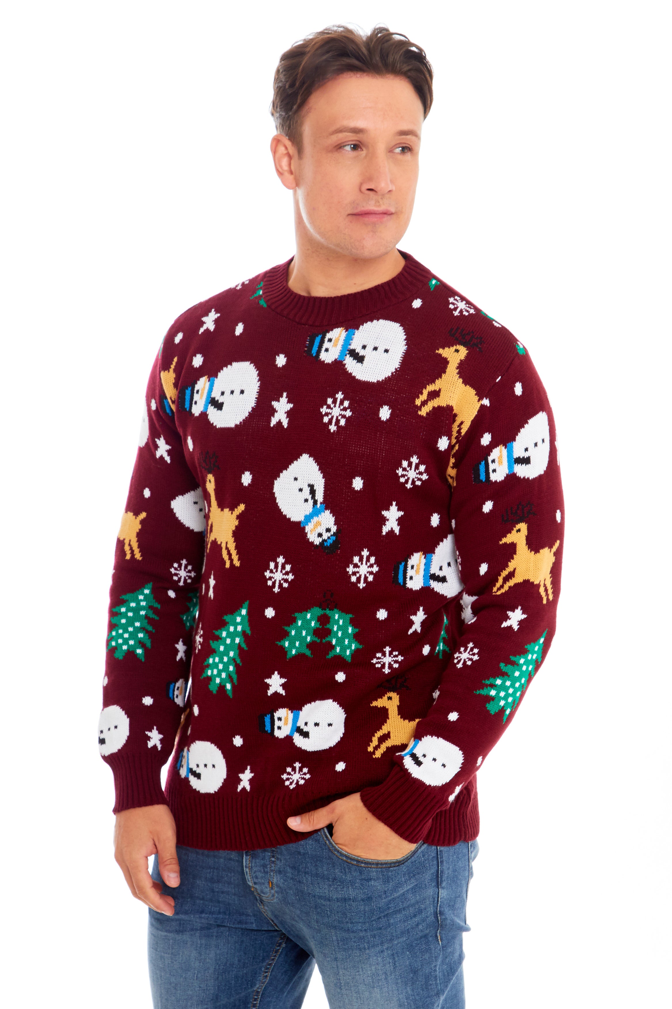 Snowman Wine Christmas Jumper