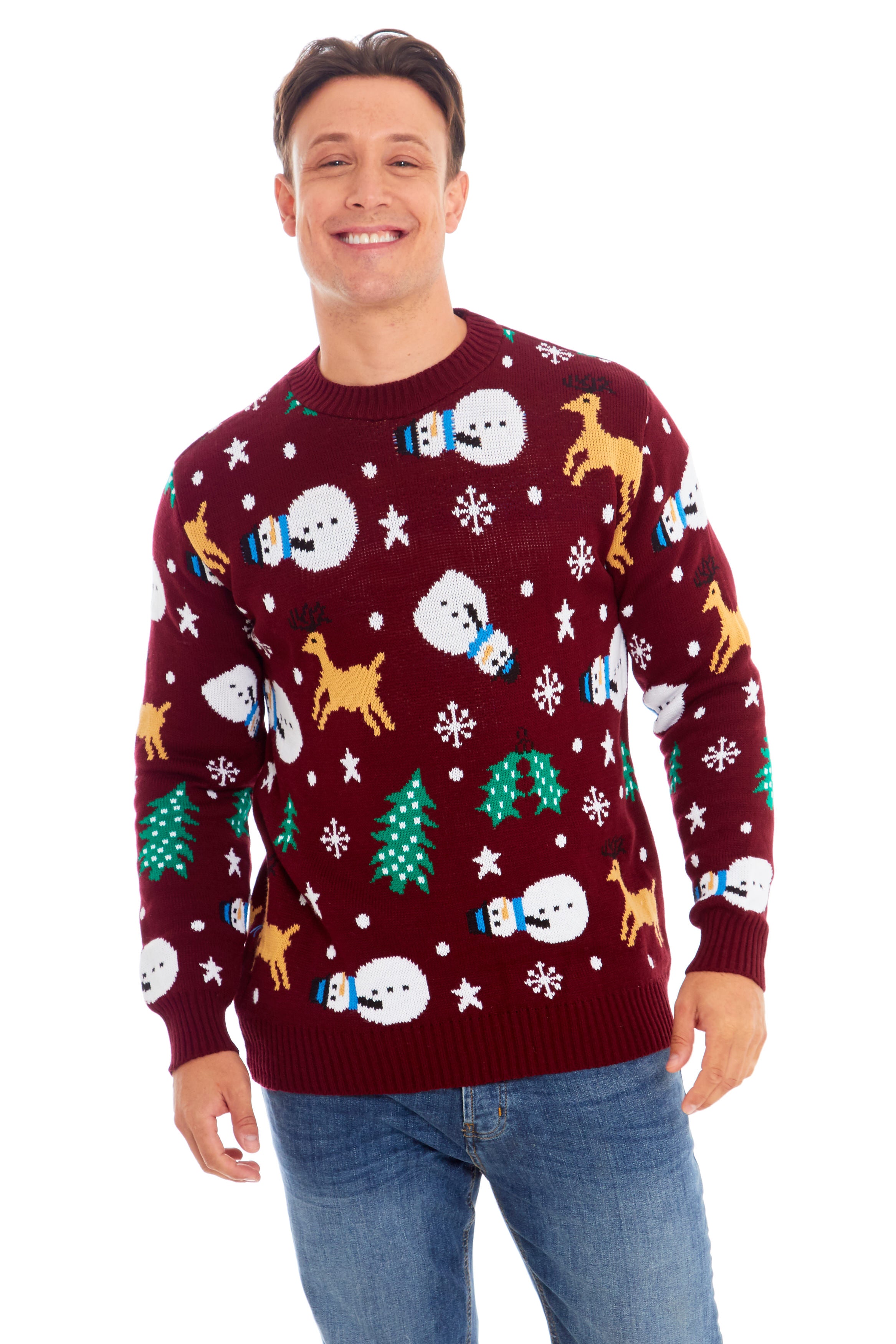 Snowman Wine Christmas Jumper