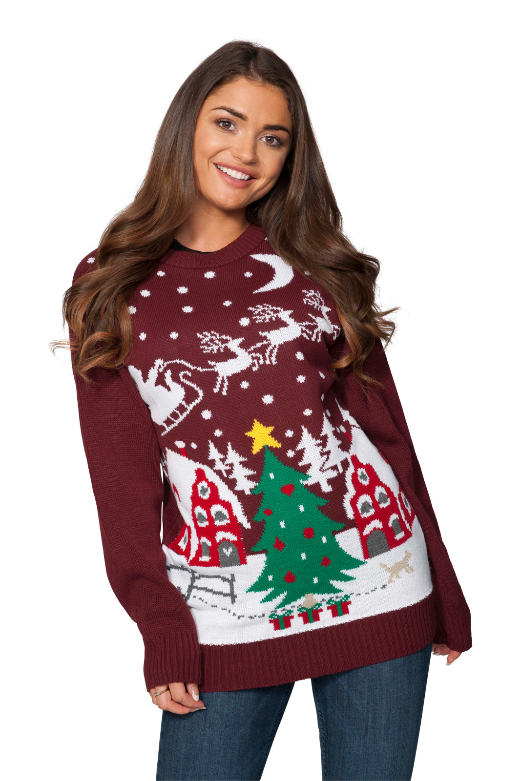 Knitting Patterns Classy Christmas Jumpers 2018 Santa Night Sky