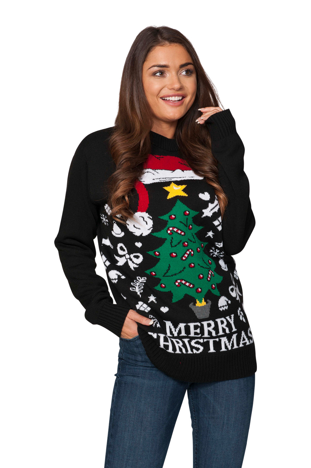 Santa Tree Black