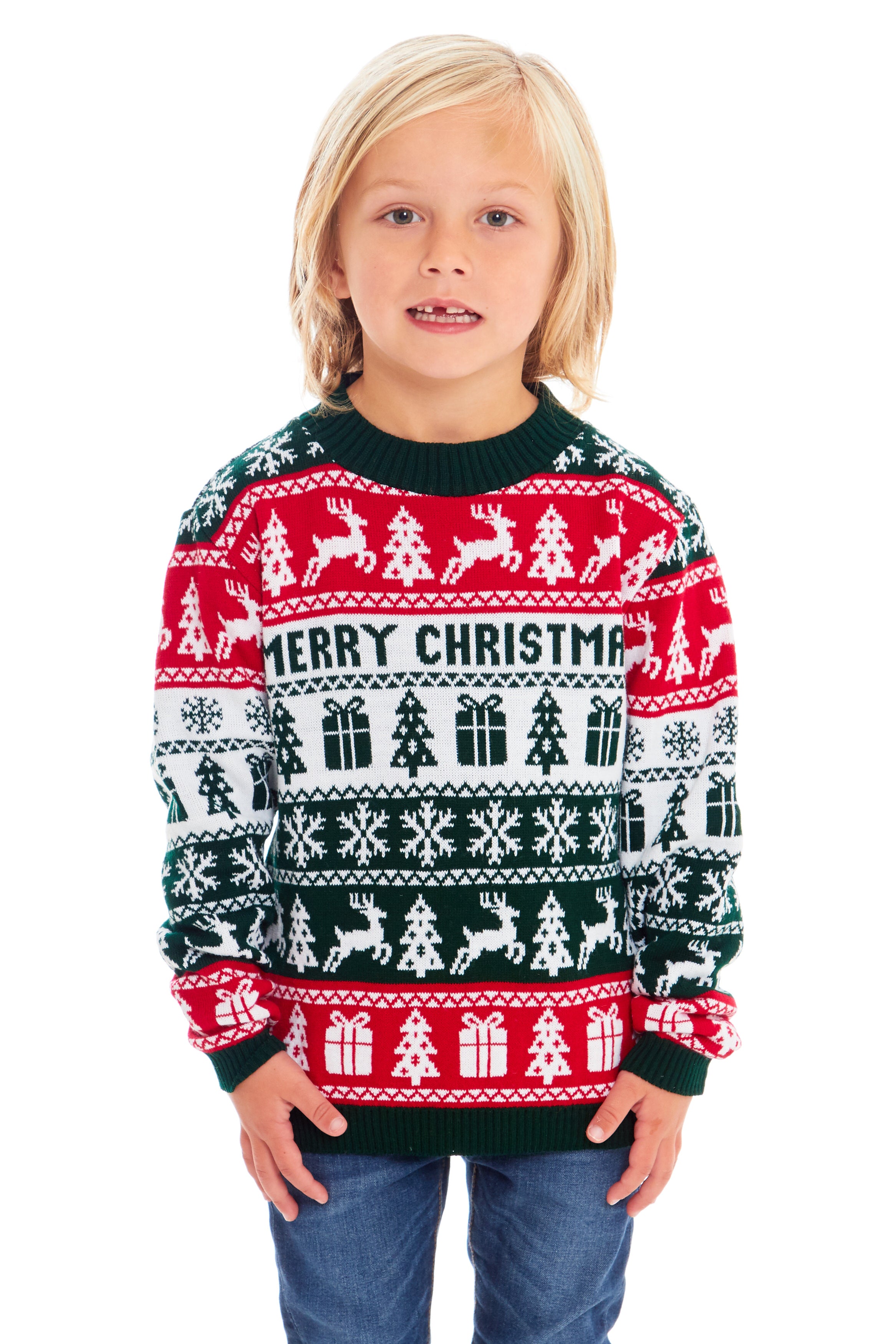 Childrens Merry Xmas Fairisle