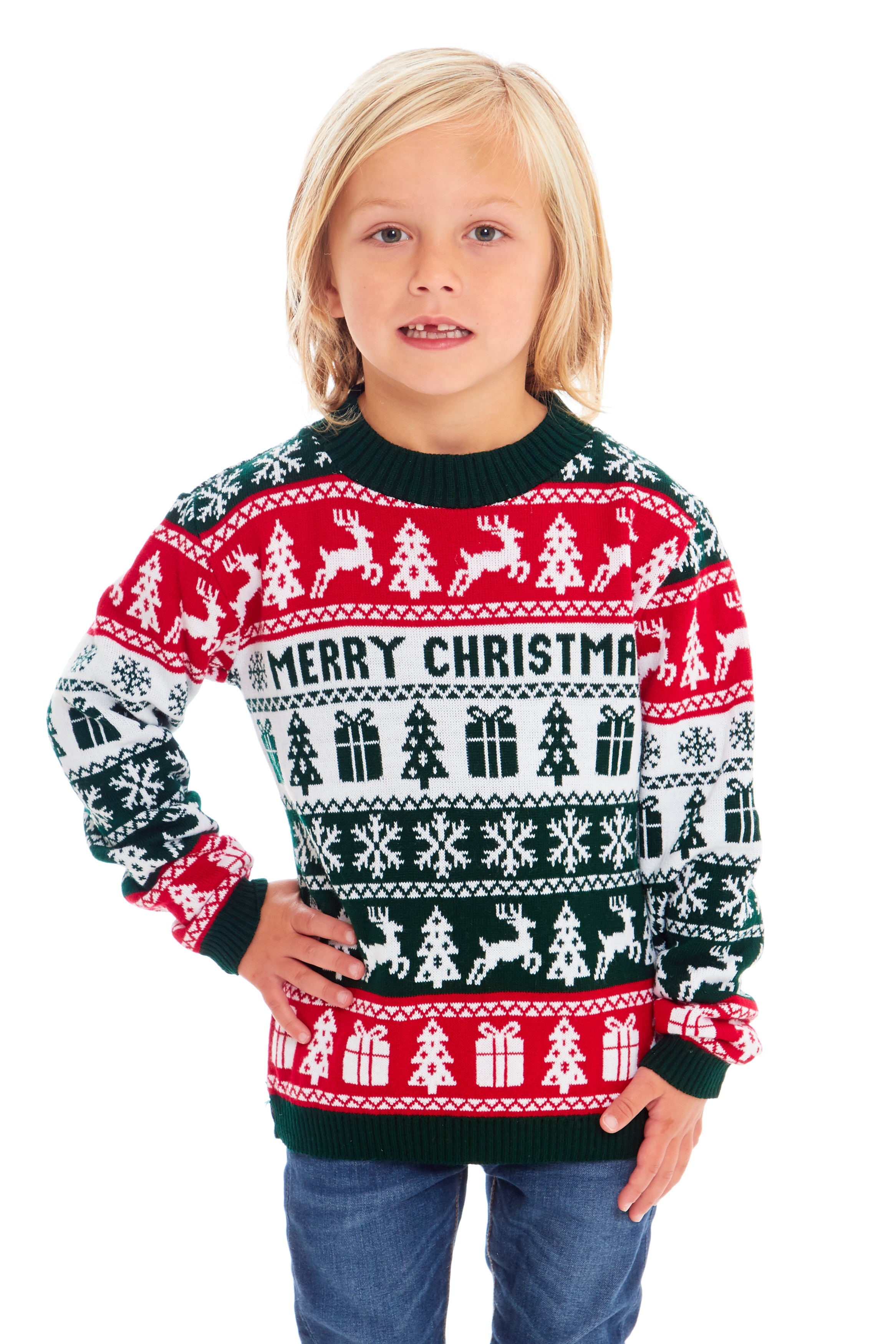 Childrens Merry Xmas Fairisle