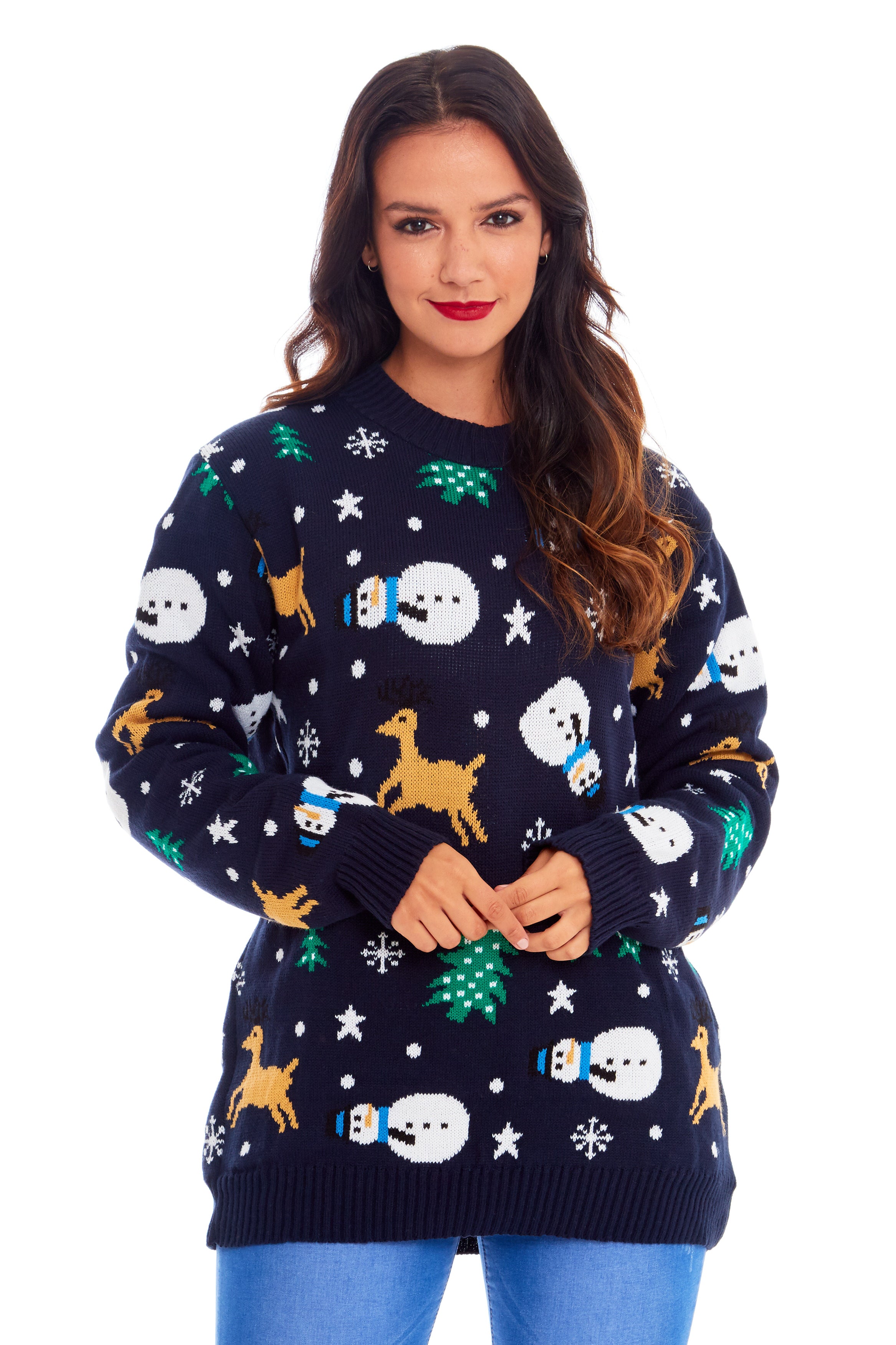 Snowman Navy Christmas Jumper