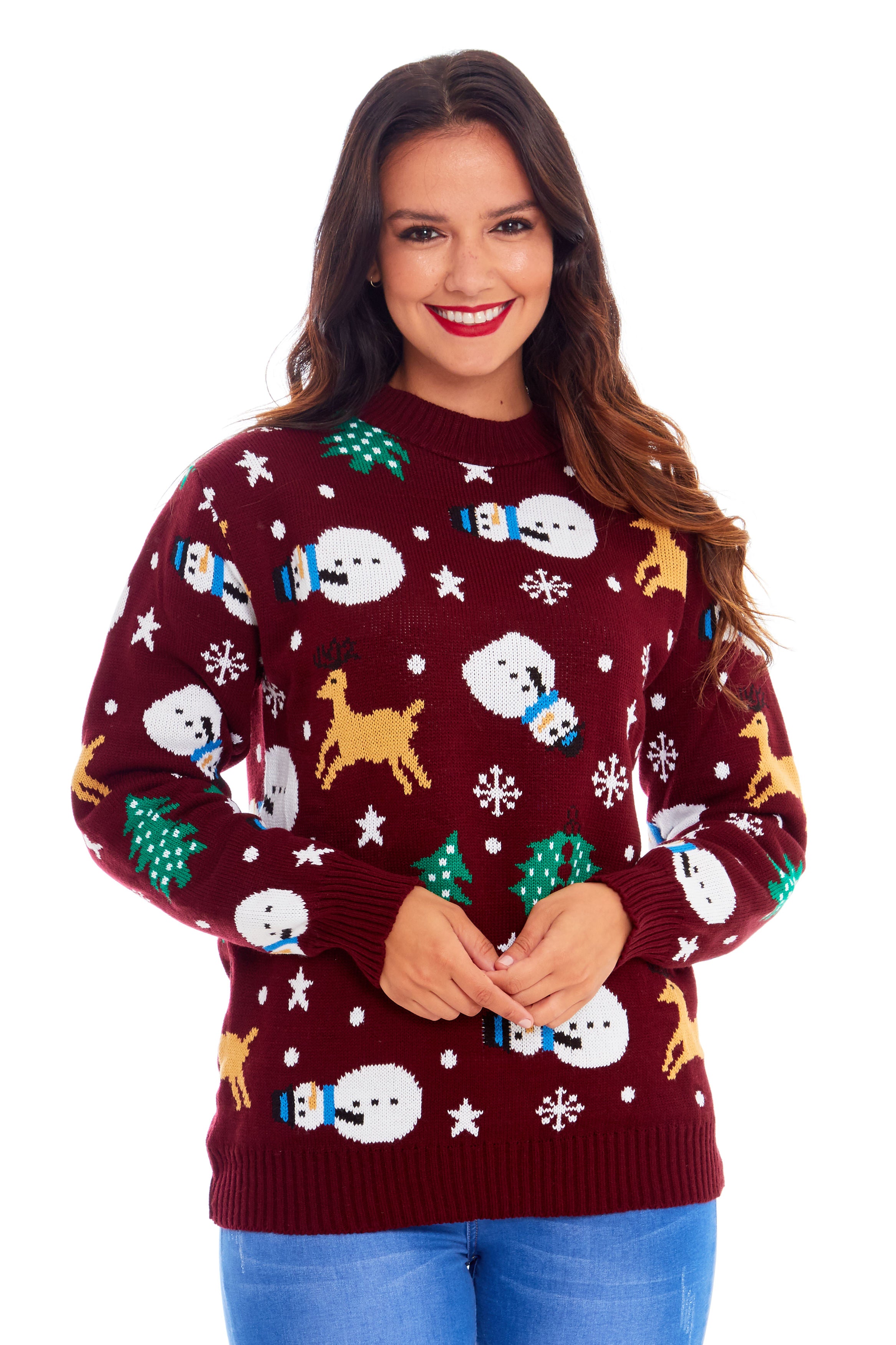 Snowman Wine Christmas Jumper