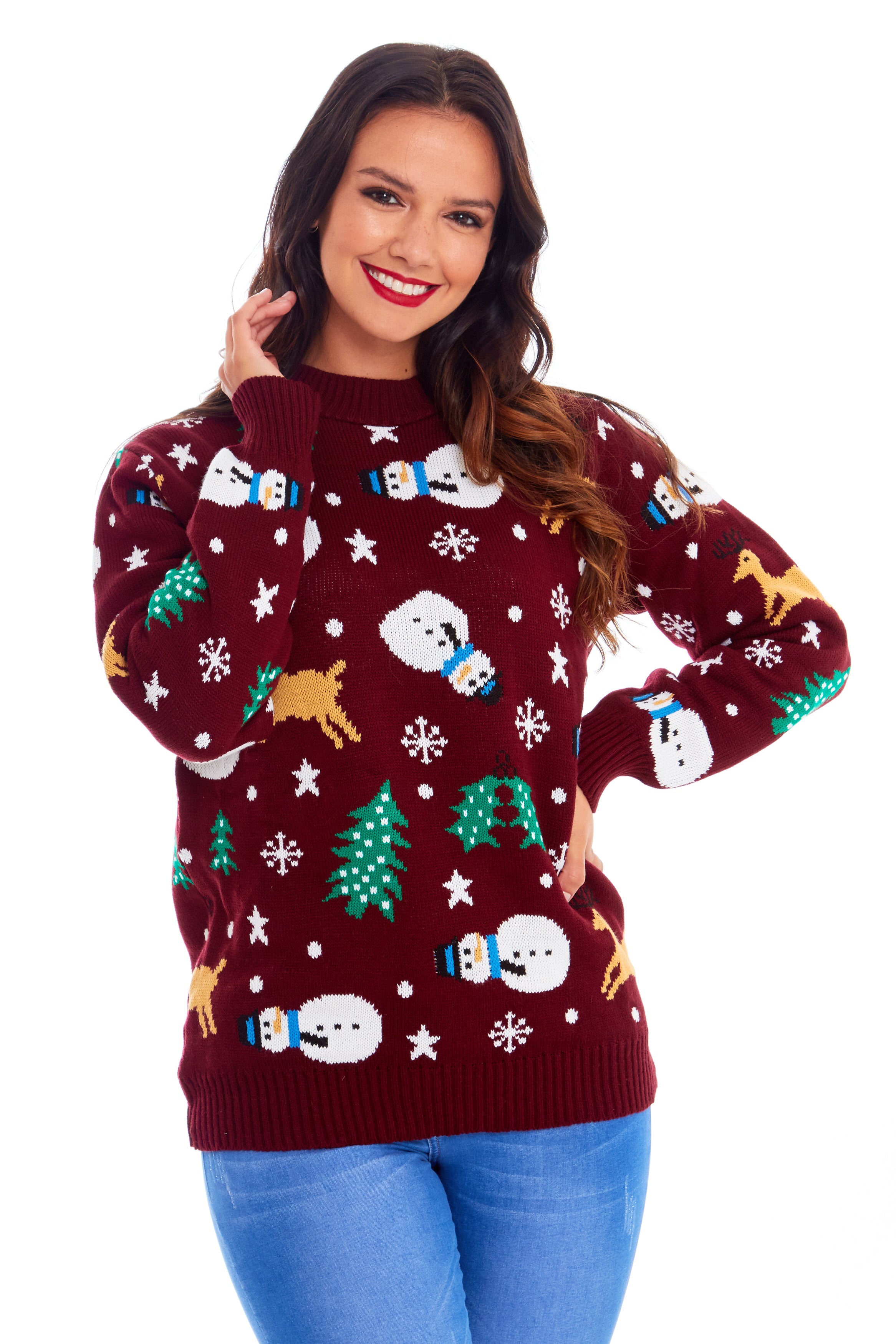 Snowman Wine Christmas Jumper