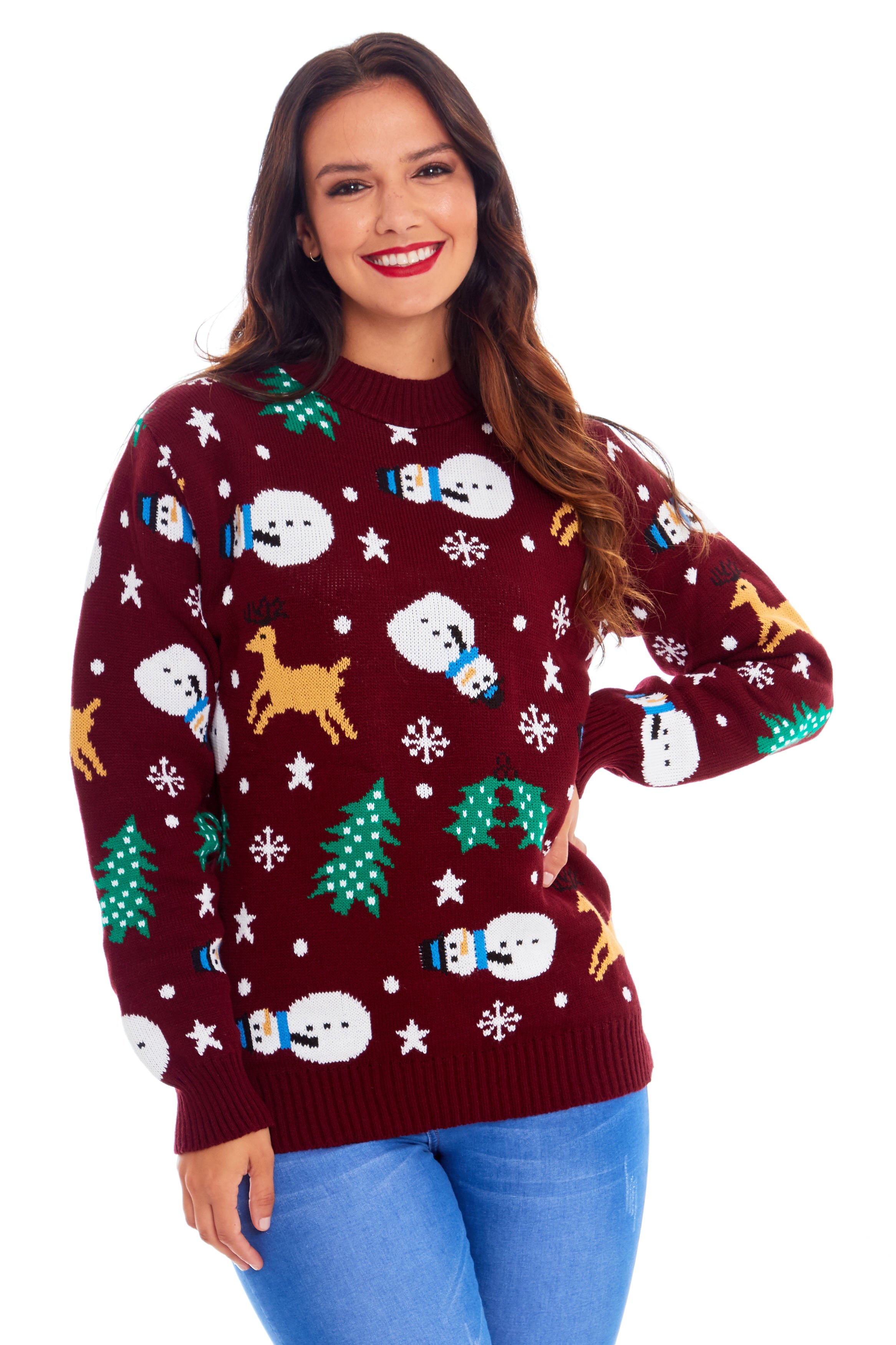 Snowman Wine Christmas Jumper