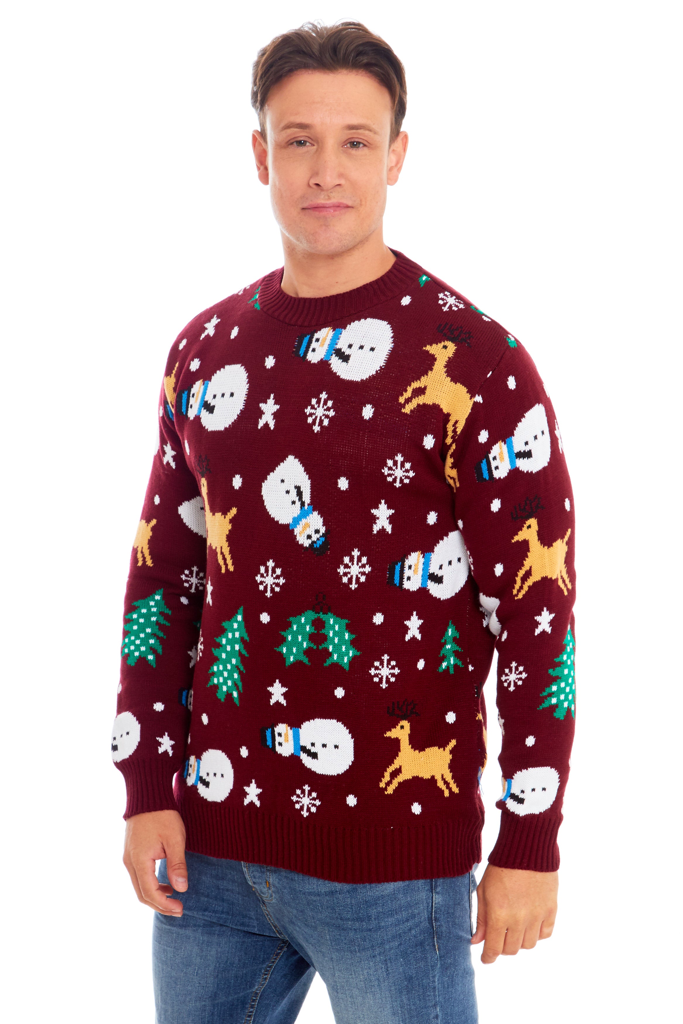 Snowman Wine Christmas Jumper